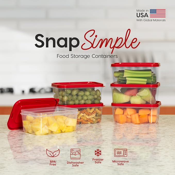 IRIS USA 12 PC Plastic Food Storage Containers - Image 8
