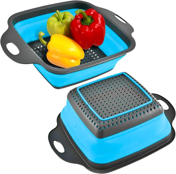 Square Collapsible Colander by YARRDLLC