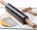 18.5 inches Marble Rolling Pin, Large Non-Stick Dough Roller, by aisiming