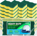 AIDEA Sponges Kitchen, 24 Pack Heavy Duty Dish Sponge, Cleaning Dish Scrubber by AIDEAHOME