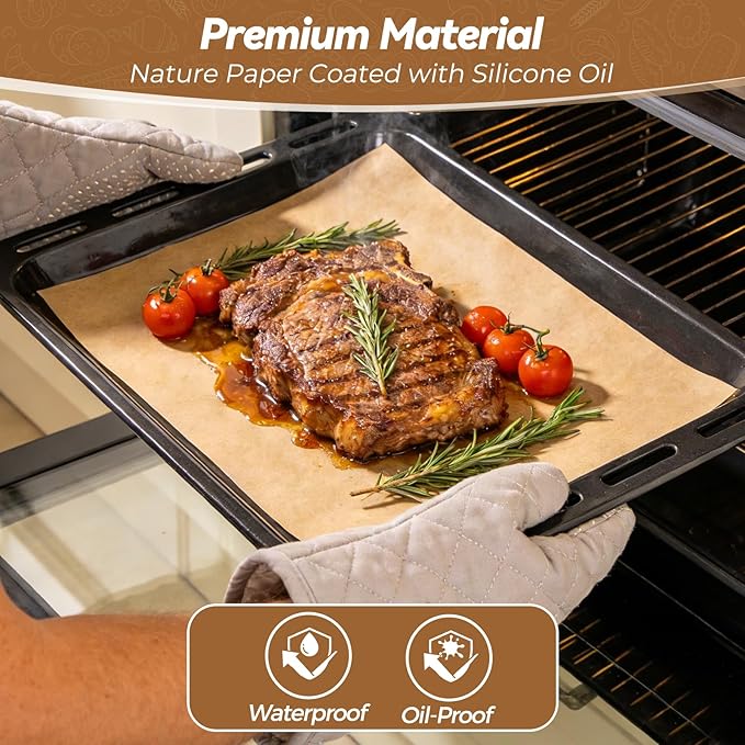 360 Count 9"x 13" Heavy Duty Parchment Paper Sheets - Image 5