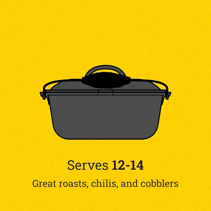 Lodge 9 Quart Pre-Seasoned Cast Iron Dutch Oven - Image 5