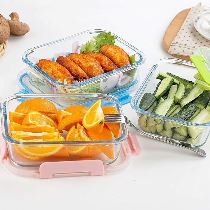 C CREST [10-Pack Glass Food Storage Containers, Meal Prep Containers - Image 8