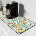 Rnivvi Coffee Mat, Hide Stain Rubber Backed Absorbent Dish Drying Pad by Rnivvi