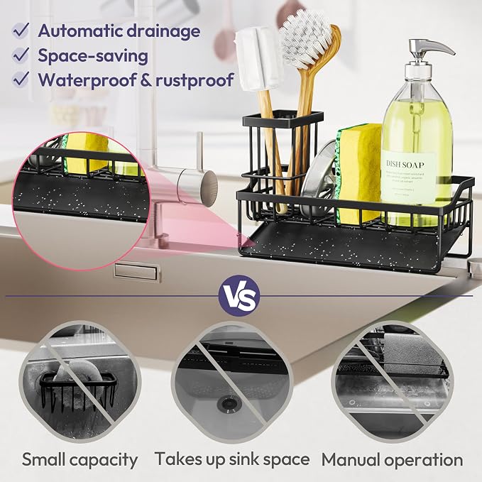 SWTYMIKI Sink Caddy Sponge Holder - Image 3