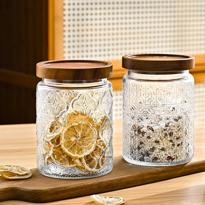 Adodeen 24oz Vintage Glass Canister - Image 4