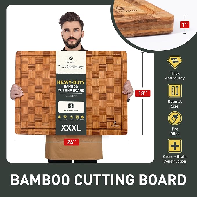 XXX Large Bamboo Cutting Board - Image 2