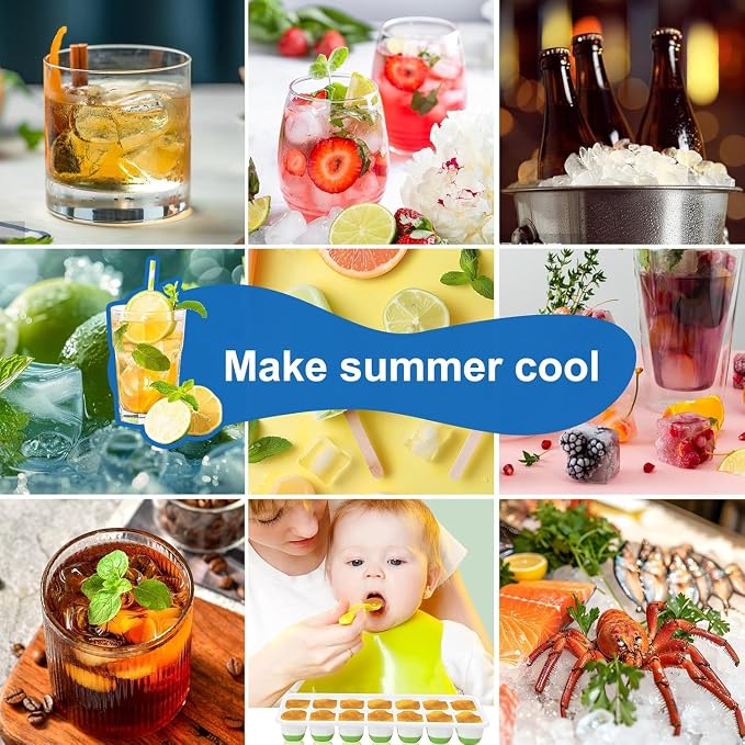 Ice Cube Tray, Ice Cube Trays for Freezer 5 Pack - Image 7