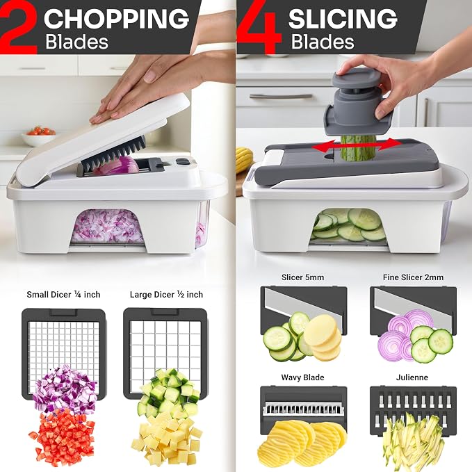 Mueller Pro-Series All-in-One, 12 Blade Mandoline Slicer - Image 4