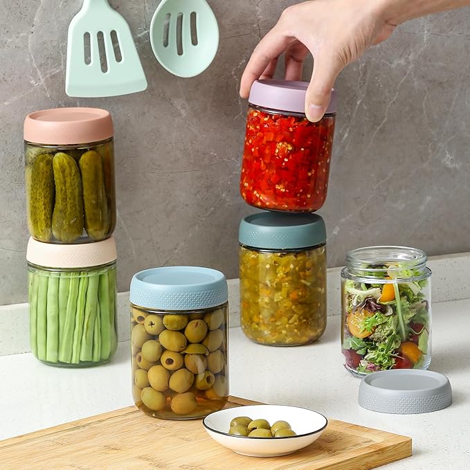 NETANY 12-pack 16oz Glass jars - Image 7