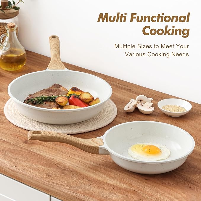 SENSARTE Nonstick Frying Pan Skillets, Healthy Cookware Chef's Pan, Free of - Image 6