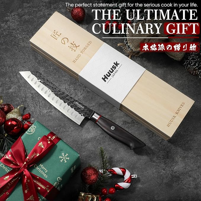 Huusk Santoku Japanese Chef Knife - Image 6