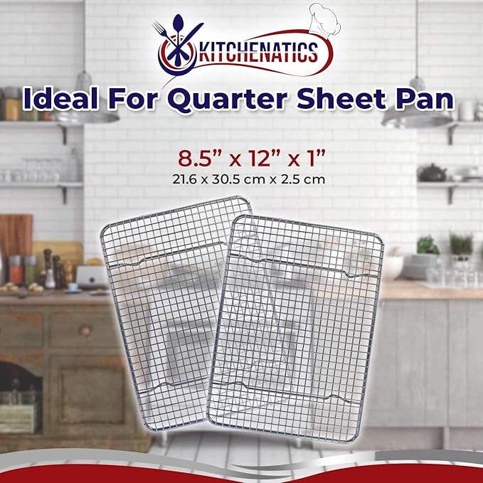 KITCHENATICS Small Quarter Sheet Cooling Rack - Image 5