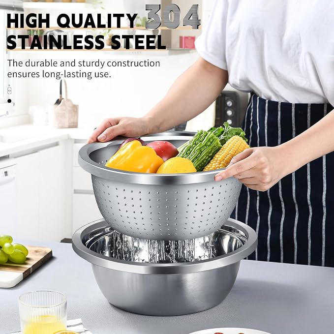Colander 304 Stainless Steel 3-quart - Image 4
