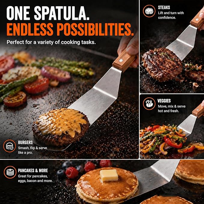 Medium Grill Spatula – Metal Spatula - Image 5