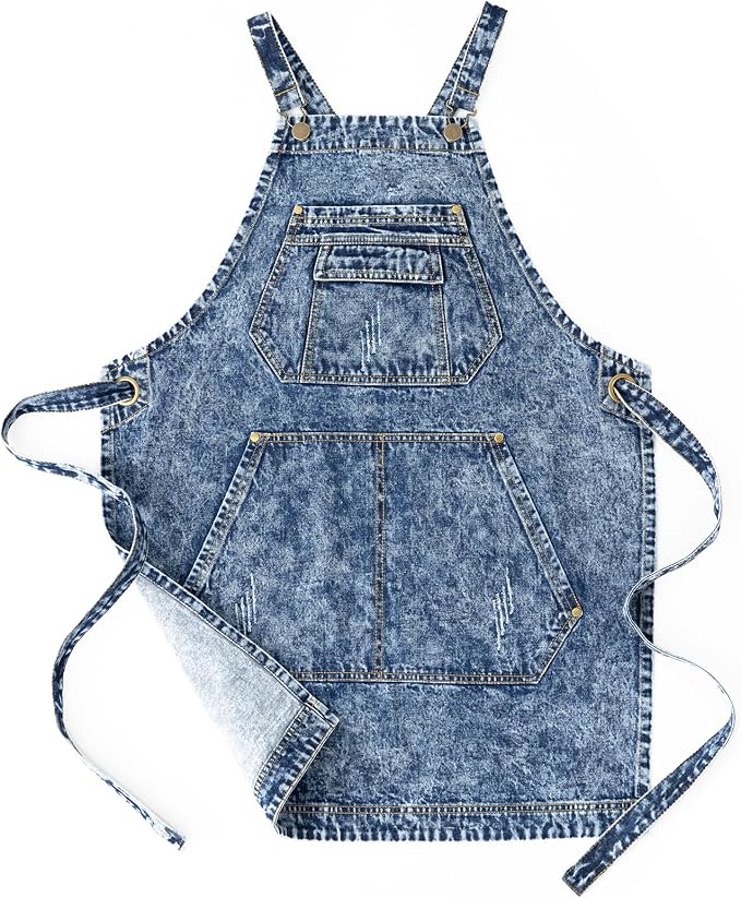 Jeanerlor - Cotton Denim Apron - Jean Apron - Image 6