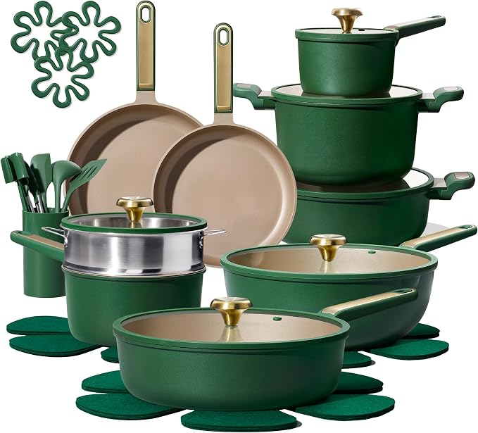 CAROTE Pots and Pans Set Non stick, Cookware Set by CAROTE
