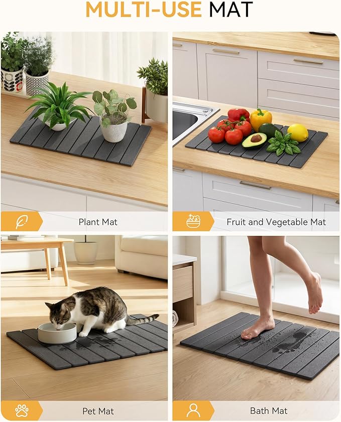 Yofidra Large Stone Dish Drying Mat - Image 5