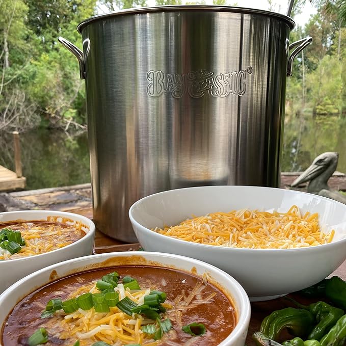 Bayou Classic 1430 30-qt Stainless Stockpot Features Heavy Duty Welded Handles - Image 2