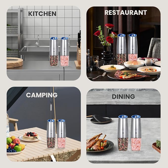 Rechargeable Salt And Pepper Grinder Set - Image 7