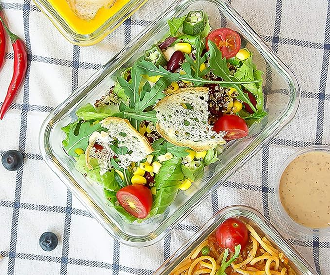 Glass Meal Prep Containers, Glass Food Storage Containers, Airtight lunch - Image 6