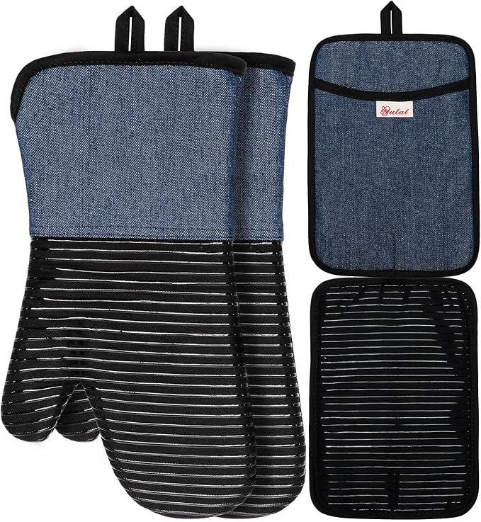 Yutat Oven Mitts, Pot Holders Set of 4 Made by YUTAT