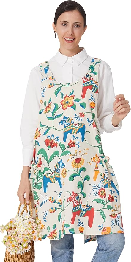 Cozy Adjustable Cross Back Aprons by APRONNER