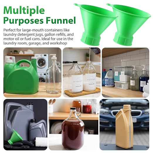 Threaded Funnel Easy Fill Funnel, Twist On Empty Spray Bottle Refill Adapter Fit - Image 4