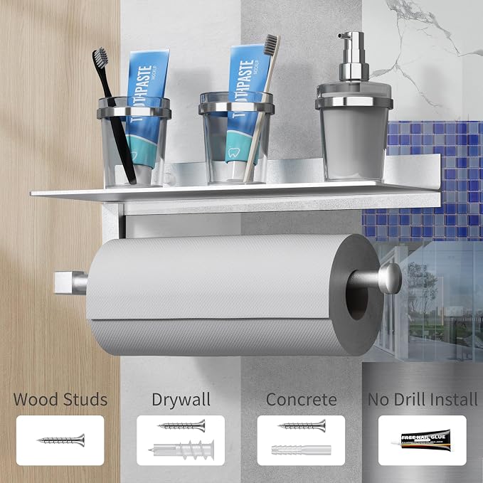 Danpoo Wall Mount Paper Towel Holder - Image 7