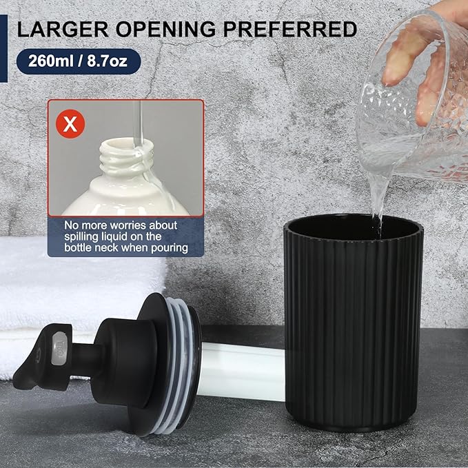 Automatic Soap Dispenser Foaming Touchless: 9oz Black Plastic - Image 5
