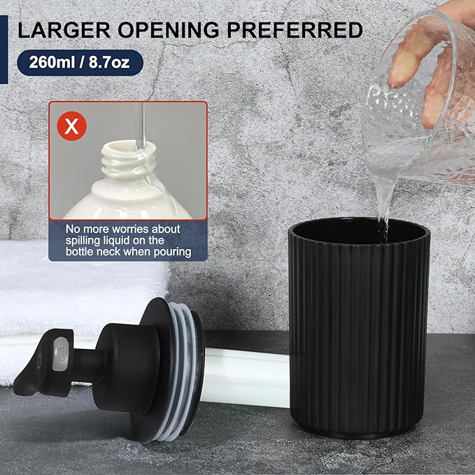 Automatic Soap Dispenser Liquid Touchless: 9oz Black Plastic - Image 5