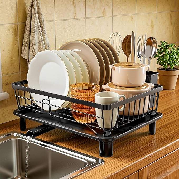 MOUKABAL Dish Drying Rack, Dish Rack, Stainless Steel Dish Racks - Image 4