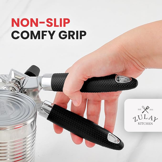 Zulay Kitchen Can Opener with Large Bottle Opener - Image 5