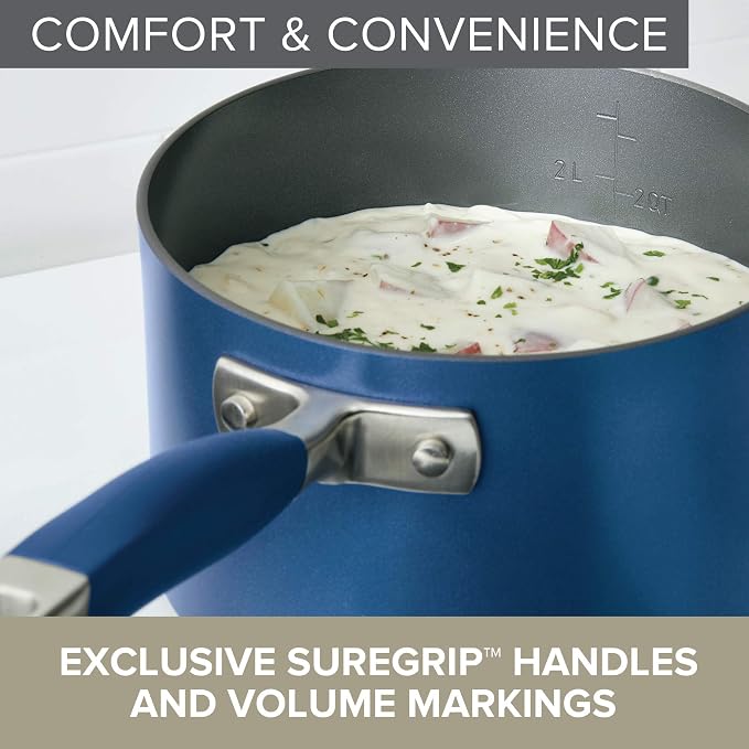 Anolon Advanced Home Hard Anodized Nonstick Sauce Pan/Saucepan - Image 5