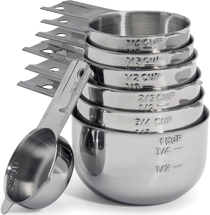 Hudson Essentials Stainless Steel Measuring Cups Set by HudsonEssentials