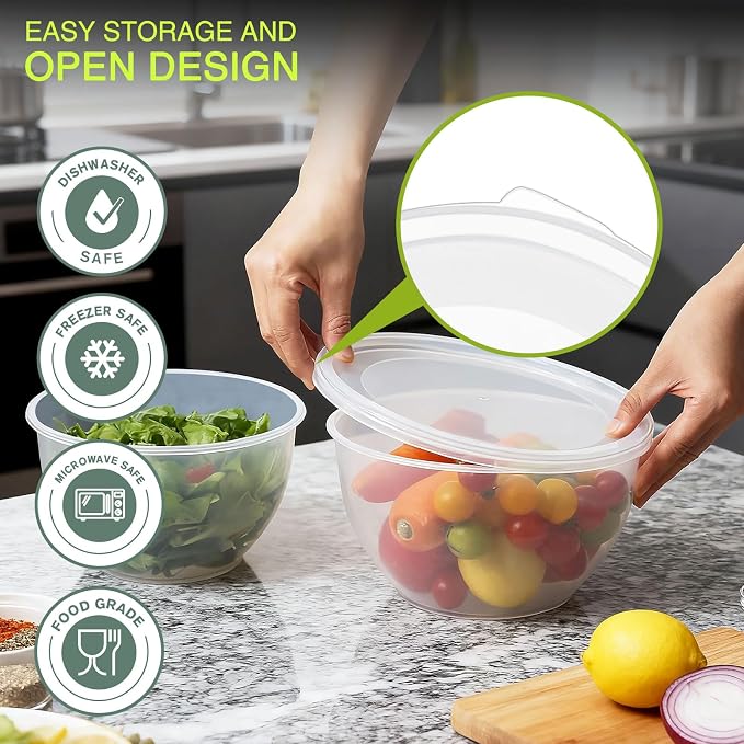 Greentainer Plastic Mixing Bowls - Image 6