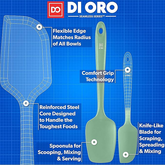 DI ORO Silicone Spatula Set - Image 4