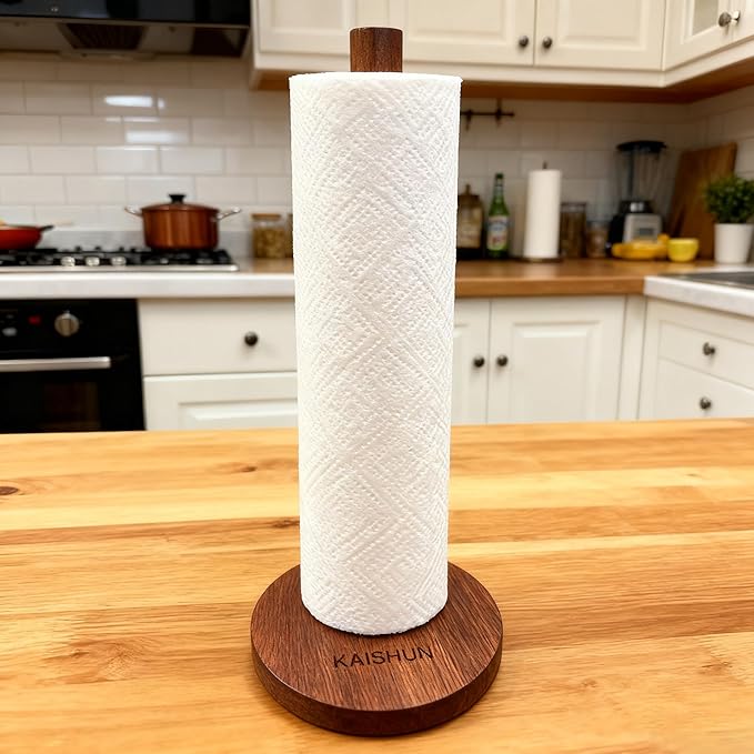 Kaishun Wooden Paper Towel Holder Countertop - Image 7