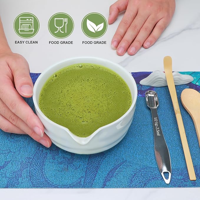 Matcha Whisk Set, Matcha Kit, Whisk Made from 100% Natural Bamboo, 11-component - Image 6