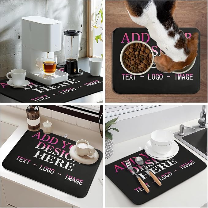 Custom Personalized Dish Drying Mat 18x24 Inch Customized Drying Mats - Image 9