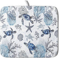 Giwawa 16"x18" Coastal Sea Turtles Dish Drying Mat Nautical Ocean Tortoise by Giwawa