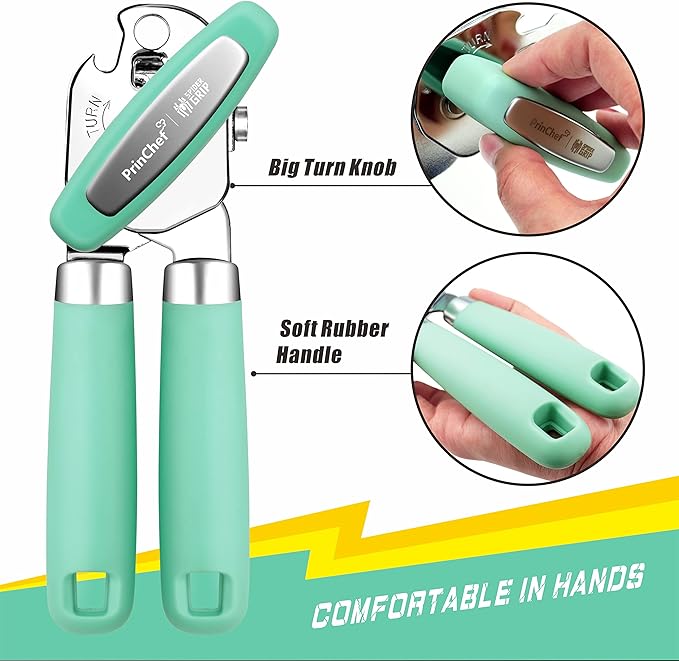 PrinChef Can Opener Manual, Can Tin Bottle Opener - Image 4