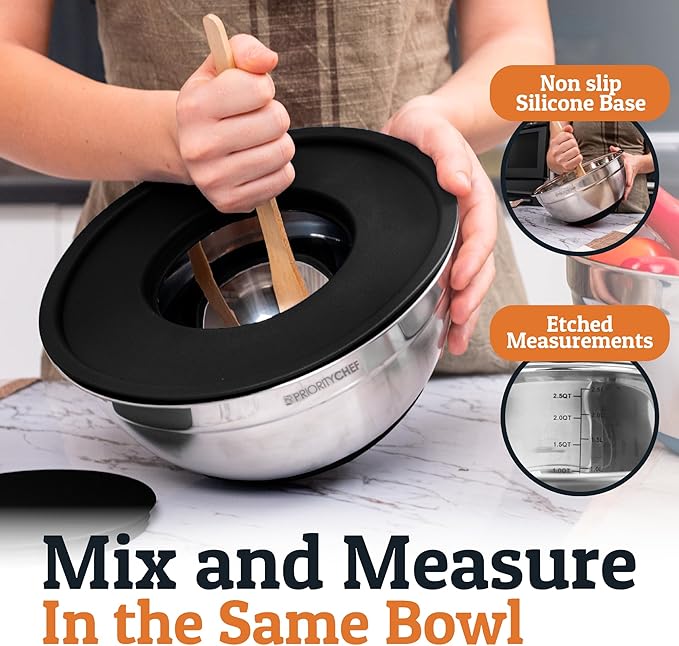 Priority Chef 6Pc Large Mixing Bowls - Image 3