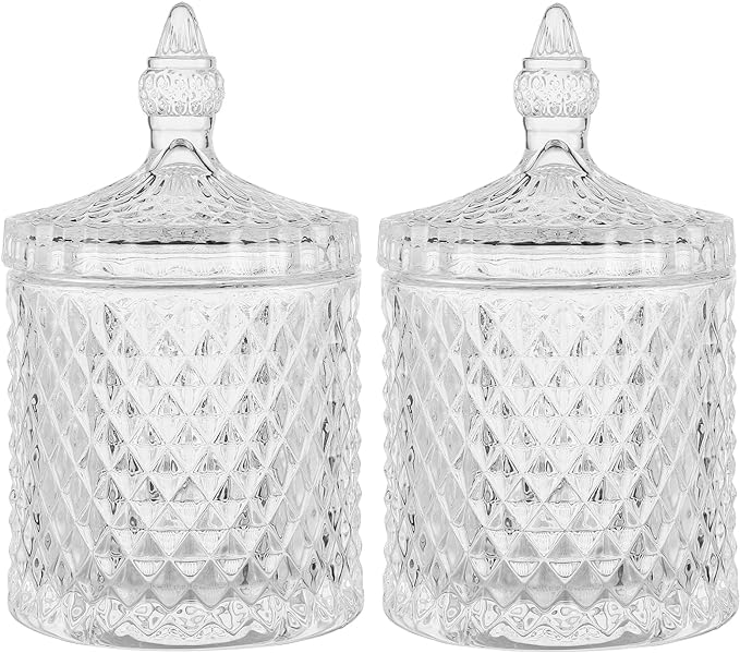 rejomiik Qtip Holder Glass Apothecary Jars by rejomiik
