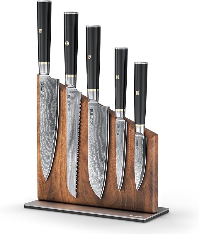 Yatoshi Knives Magnetic Kitchen Knife Block Set by YatoshiKnives