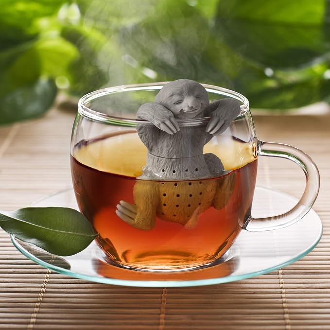 Genuine Fred, SLOW BREW, Sloth Resuable Silicone Tea Infuser, Fun Gift - Image 2