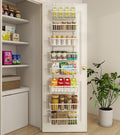 Mefirt White 12 Inch Wide Narrow Over The Door Pantry Organizer, Pantry by Mefirt