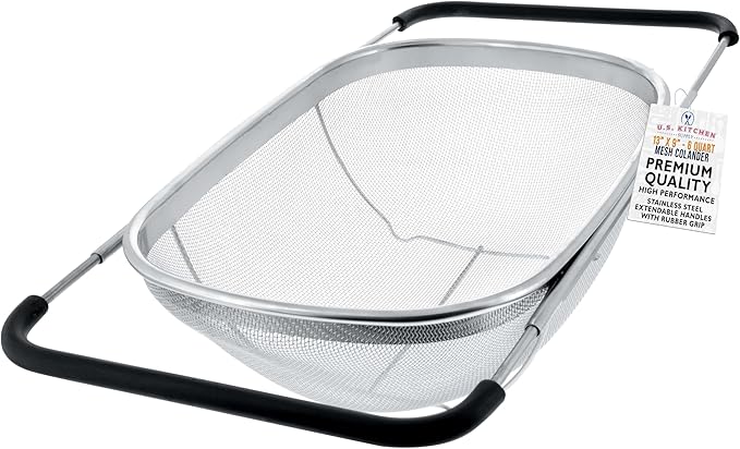 U.S. Kitchen Supply Stainless Steel Colander Strainer by USKitchenSupply