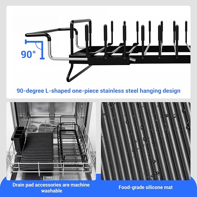 Expandable & Collapsible Dish Drying Rack - Image 7