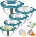 TeamFar Mixing Bowls, Stainless Steel Salad Serving Bowl by TeamFar